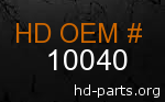 hd 10040 genuine part number