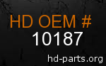 hd 10187 genuine part number