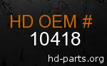 hd 10418 genuine part number