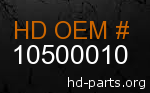 hd 10500010 genuine part number