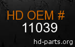 hd 11039 genuine part number