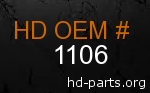 hd 1106 genuine part number