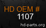 hd 1107 genuine part number