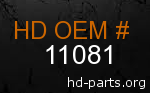 hd 11081 genuine part number