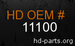 hd 11100 genuine part number