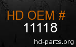 hd 11118 genuine part number