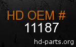 hd 11187 genuine part number