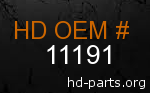 hd 11191 genuine part number