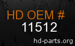 hd 11512 genuine part number