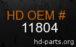 hd 11804 genuine part number