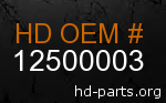 hd 12500003 genuine part number