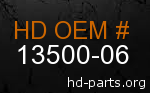 hd 13500-06 genuine part number