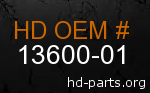 hd 13600-01 genuine part number