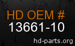 hd 13661-10 genuine part number