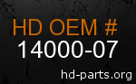 hd 14000-07 genuine part number