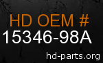 hd 15346-98A genuine part number