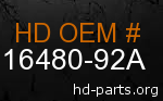 hd 16480-92A genuine part number