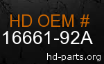 hd 16661-92A genuine part number