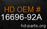 hd 16696-92A genuine part number