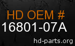 hd 16801-07A genuine part number