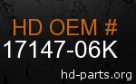 hd 17147-06K genuine part number