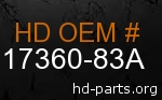 hd 17360-83A genuine part number