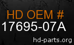 hd 17695-07A genuine part number