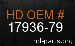 hd&nbsp17936-79 genuine part number