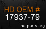 hd 17937-79 genuine part number