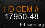 hd&nbsp17950-48 genuine part number