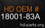 hd 18001-83A genuine part number