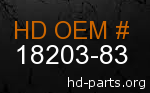 hd&nbsp18203-83 genuine part number