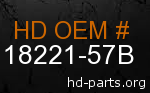 hd 18221-57B genuine part number