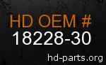 hd 18228-30 genuine part number