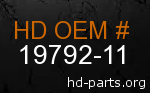 hd&nbsp19792-11 genuine part number