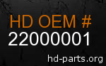 hd 22000001 genuine part number
