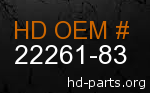 hd&nbsp22261-83 genuine part number