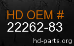 hd&nbsp22262-83 genuine part number