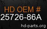 hd 25726-86A genuine part number