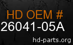 hd 26041-05A genuine part number