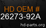 hd 26273-92A genuine part number
