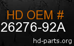 hd 26276-92A genuine part number
