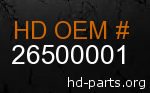 hd&nbsp26500001 genuine part number