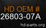 hd 26803-07A genuine part number