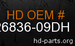 hd 26836-09DH genuine part number