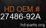 hd 27486-92A genuine part number