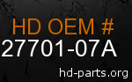 hd 27701-07A genuine part number