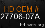 hd 27706-07A genuine part number