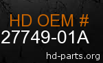 hd 27749-01A genuine part number