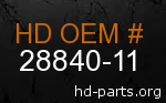 hd&nbsp28840-11 genuine part number